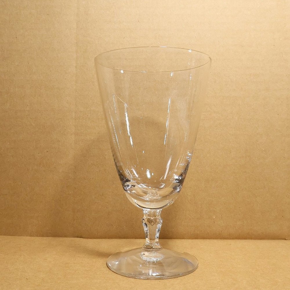 4/$20 Fostoria Engagement Ice Tea Glass Platinum Trim Stem 6092 Goblet